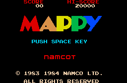 Play your favorite MSX games ONLINE! - Mappy マッピー MSX2 by Namco
