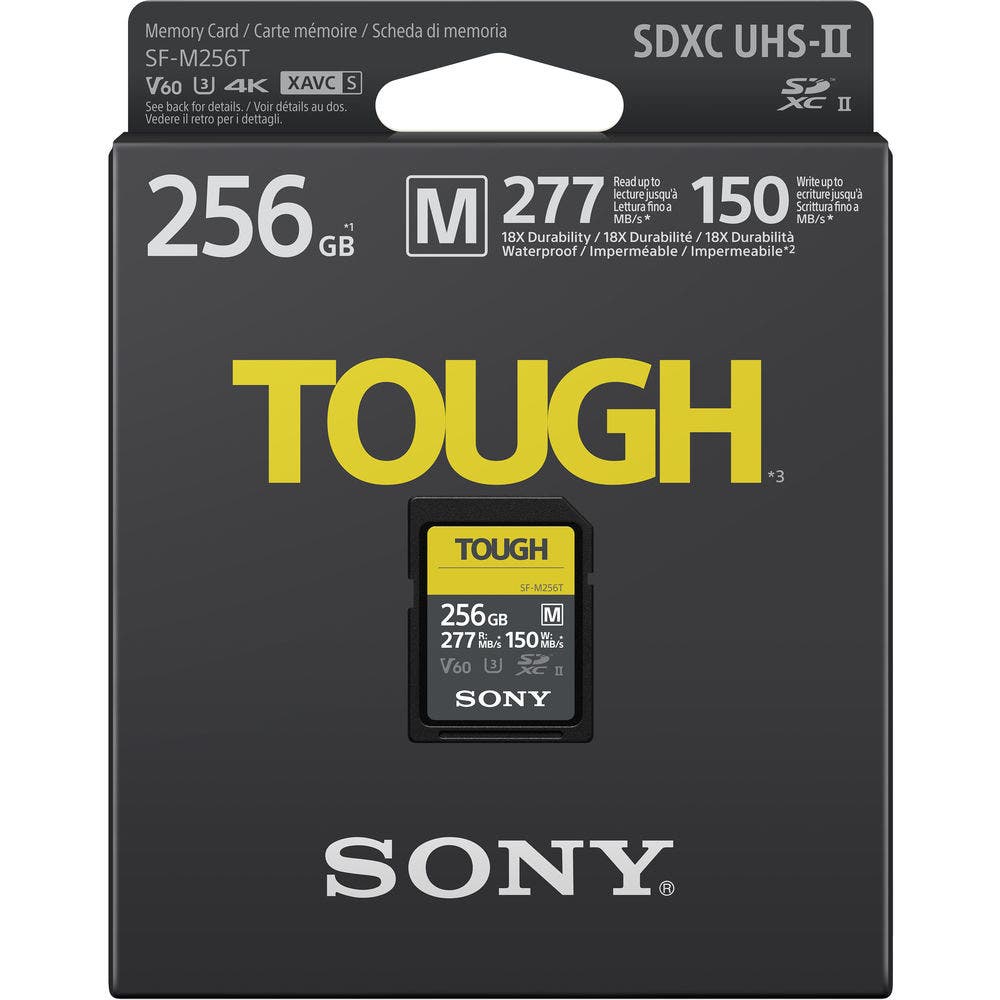 Sony 256GB SF-M Tough Series UHS-II SDXC Memory Card SFM256T/T1