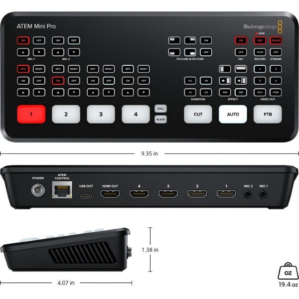 Blackmagic Design ATEM Mini Pro BMD-SWATEMMINIBRP - Filmtools