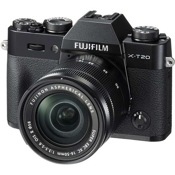 FUJIFILM X-T20 Mirrorless Digital Camera with 16-50mm Lens - Black