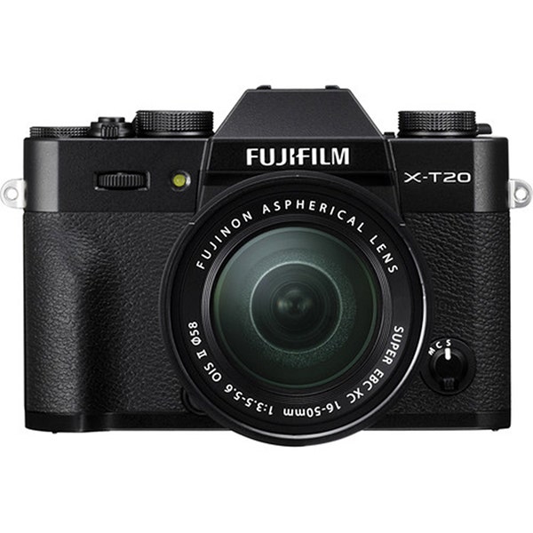 FUJIFILM X-T20 Mirrorless Digital Camera with 16-50mm Lens - Black