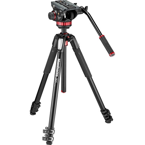 Manfrotto MT055XPRO3 Aluminum Tripod with 502HD Fluid Head Hybrid