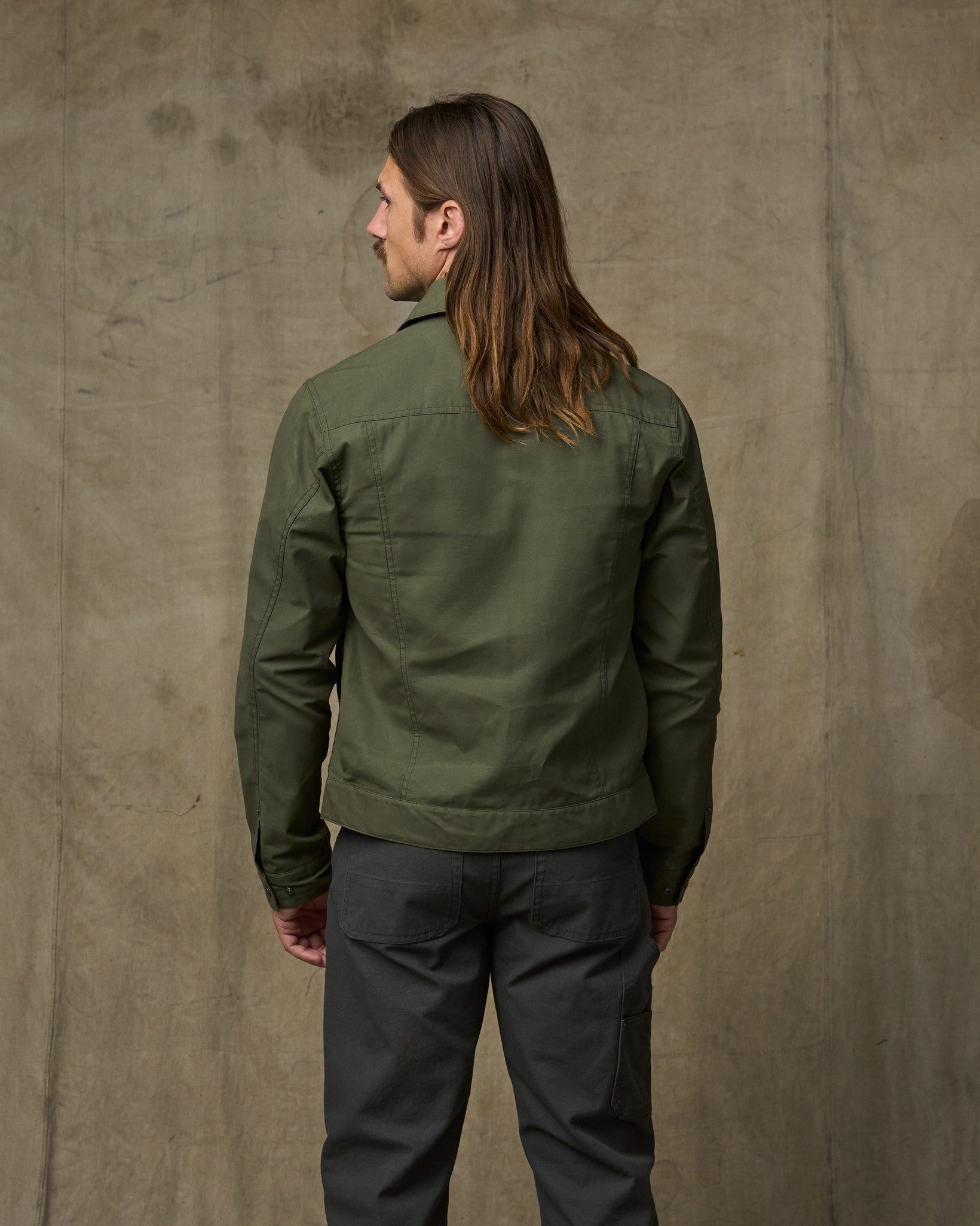 Dry Wax Short Cruiser Jacket - Olive | Filson