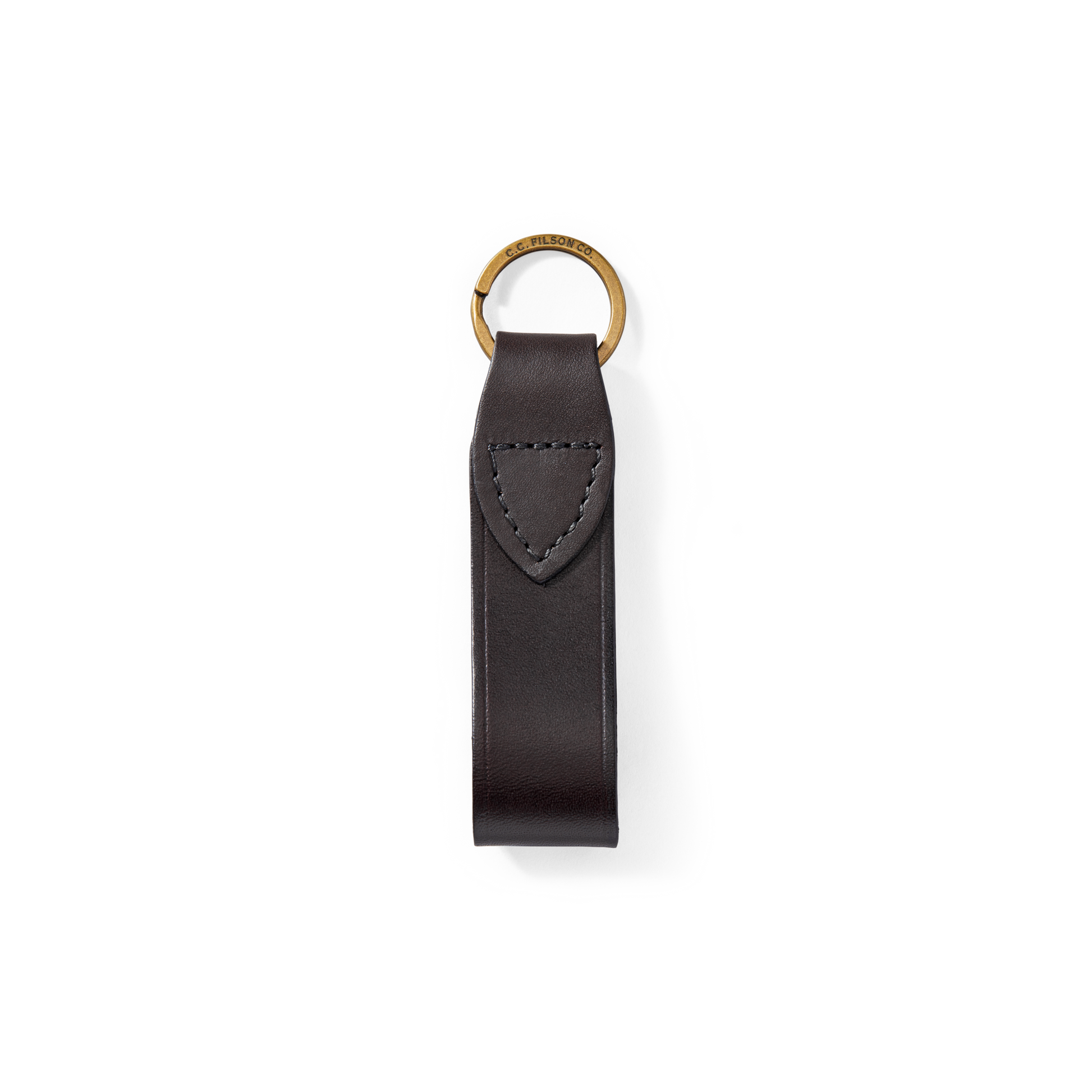 Bridle Leather Key Chain - Brown Leather | Filson