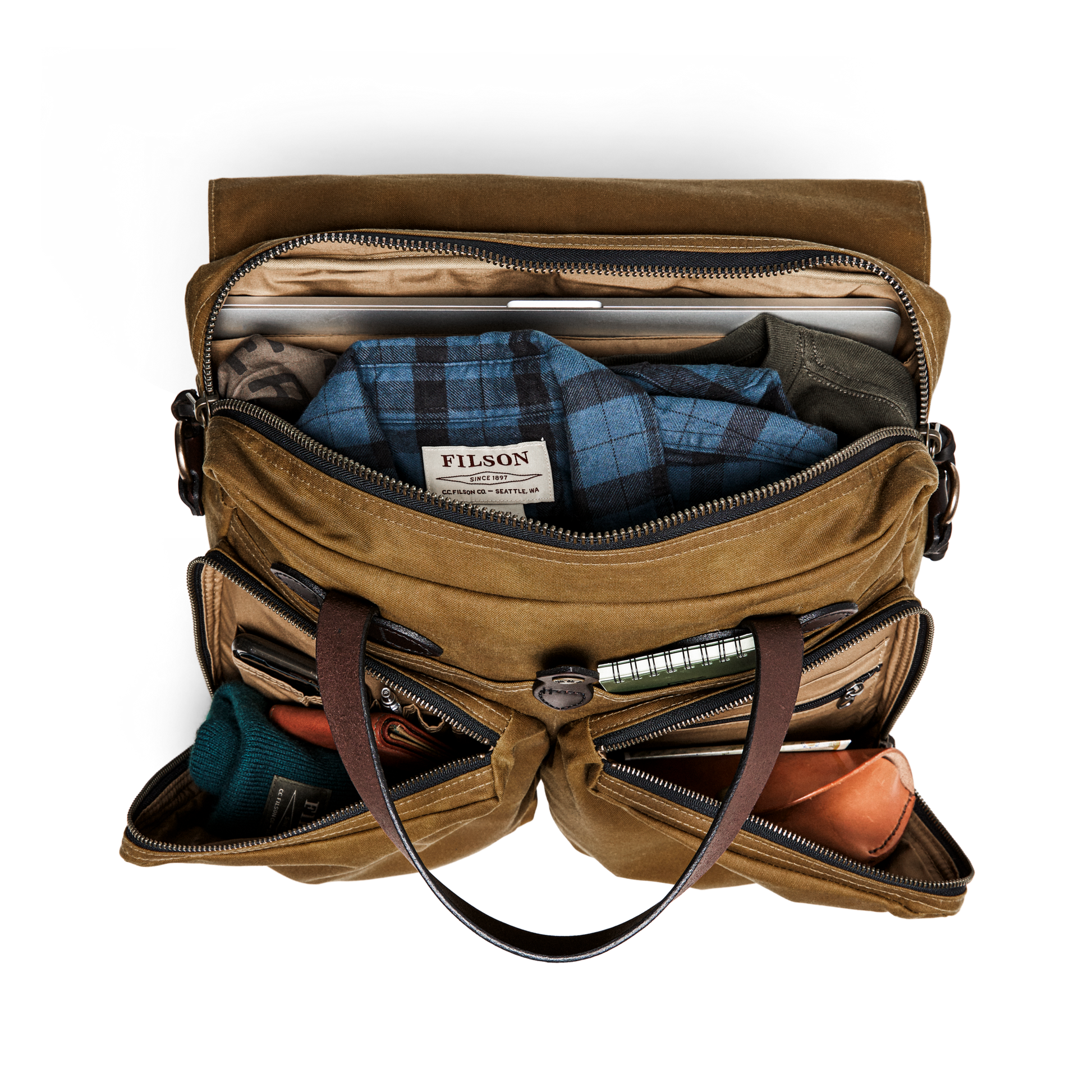 24 Hour Tin Cloth Briefcase | Filson