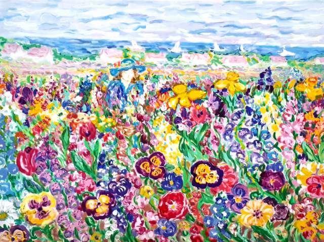 インザガーデン』レスリー・セイヤー | 絵画・アート販売 ギャラリー