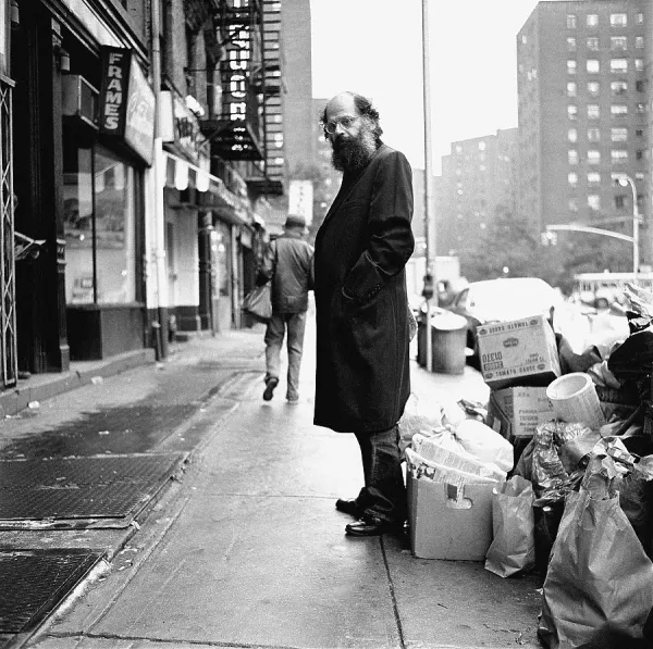 Allen Ginsberg East 14 Street Print, New York City 1974. Art