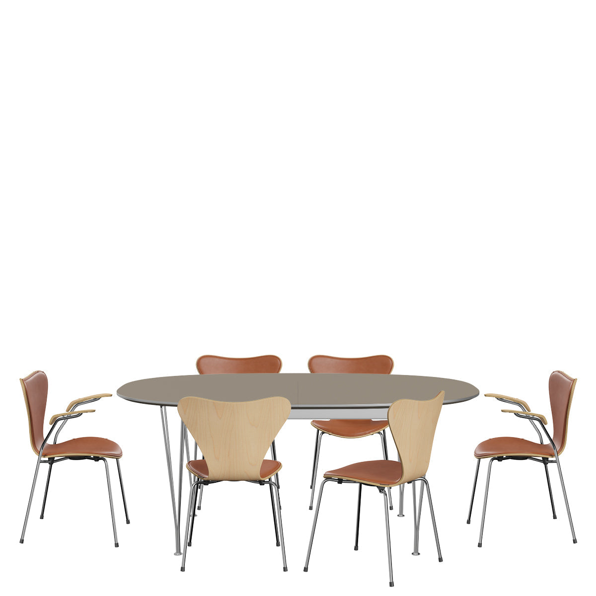 Arne Jacobsen Series 7 Dining Set, 6 Places – FJØRN Scandinavian