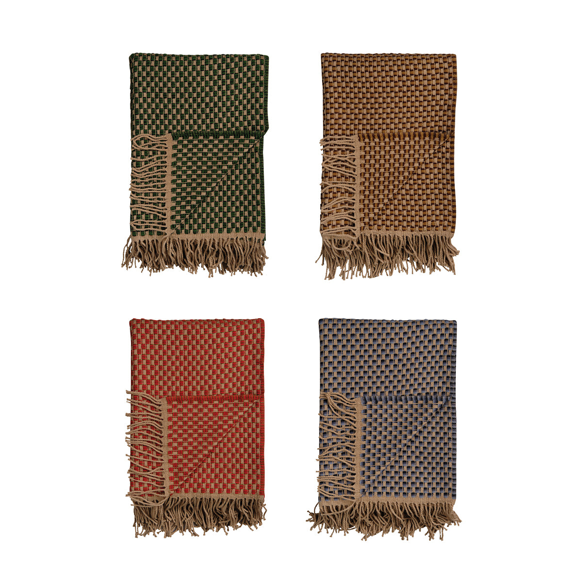 Roros Tweed Isak Norwegian Wool Blanket with Fringes – FJØRN