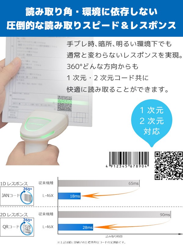 L-46X オプトエレクトロニクス QR対応 バーコードリーダー | エフケイ