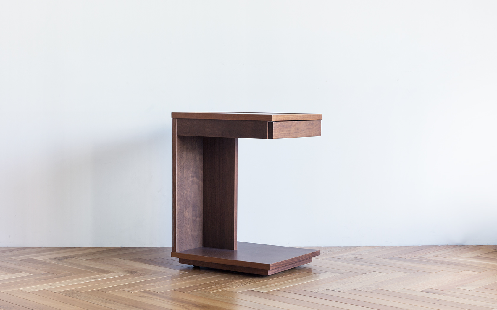 レグナテック ジラーレ ウォールナット サイドテーブル 引き出し ロー