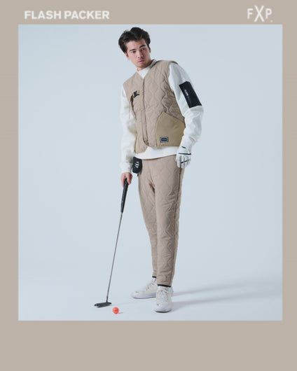 XV-KILT（ストレッチ中綿キルティングベスト） BLACK - OUTERWEAR