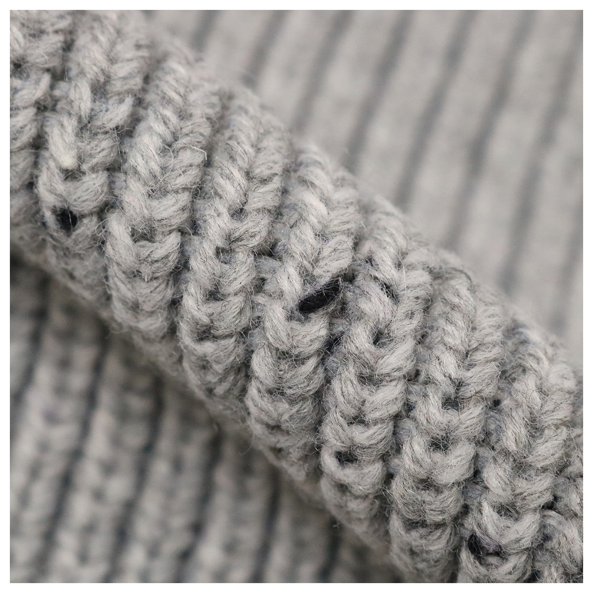 ジップニットカーディガン 01 ネップグレー【Dignite collier