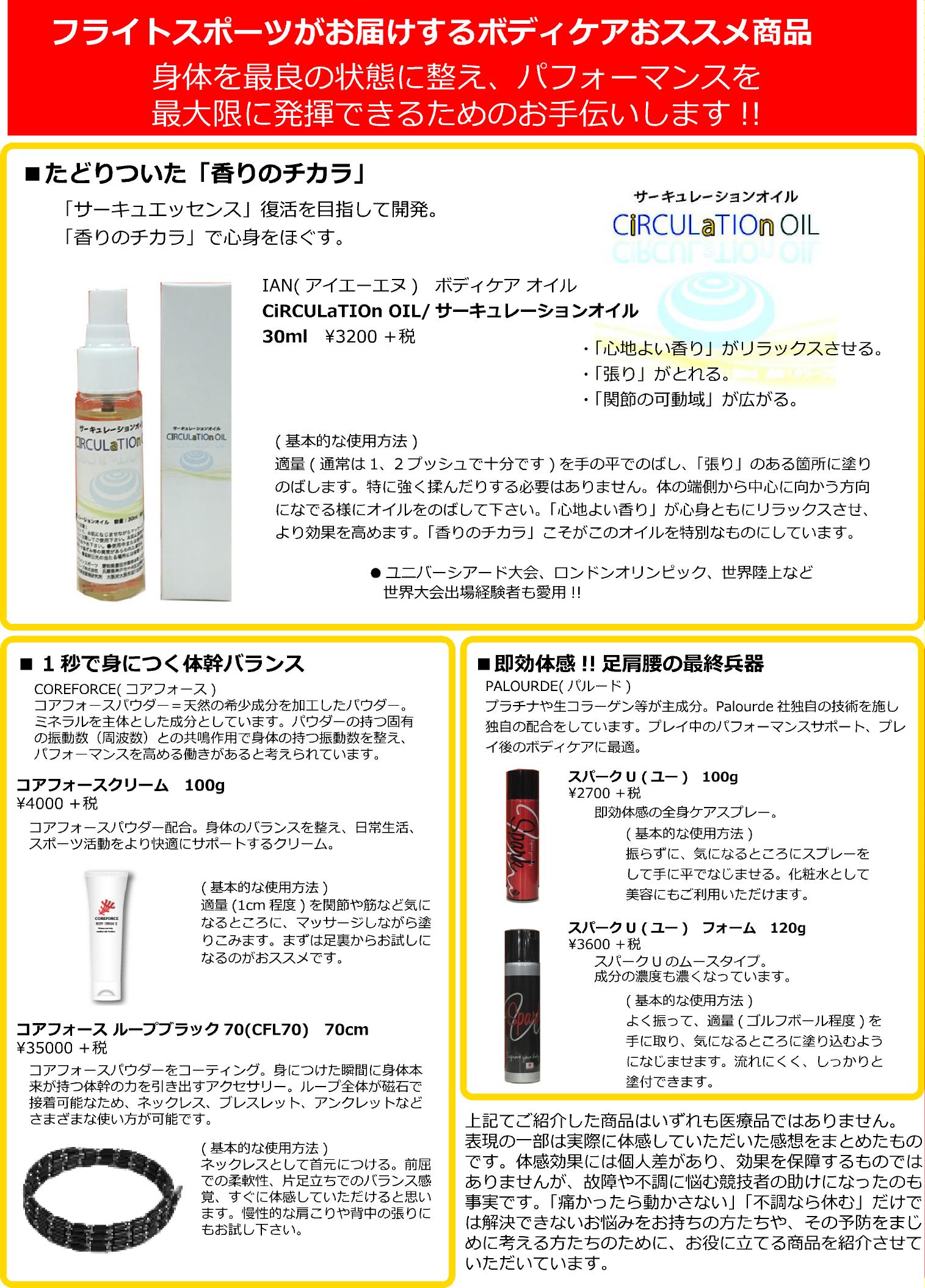 フライトスポーツWEBSHOP / 【コアフォース】 COREFORCE BODY CREAM Ⅱ