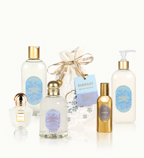 Perfume for women | Organdy pouch | Eau de toilette, shower gel