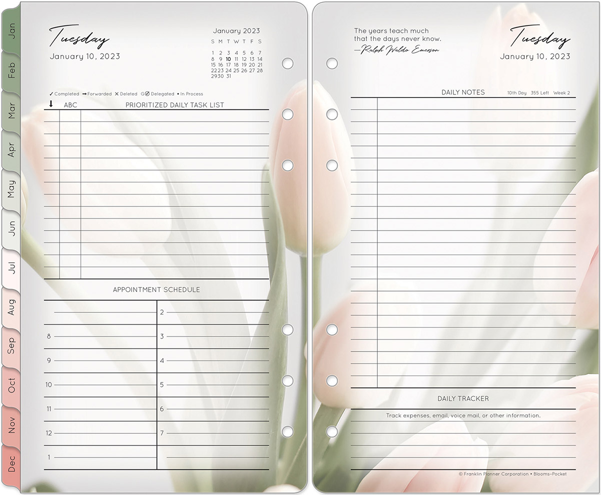 Franklin Planner スケジュール帳 バインダー リフィル 貯金 Franklin