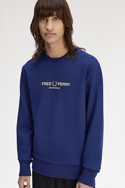 Fred Perry Sportswear Sweatshirt(M 143：FRENCH NAVY): | FRED PERRY
