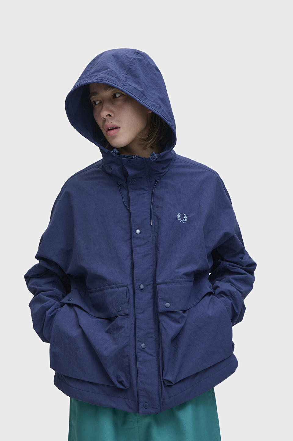 Cropped Ripstop Parka(S X86：TENNIS BLUE): | FRED PERRY JAPAN