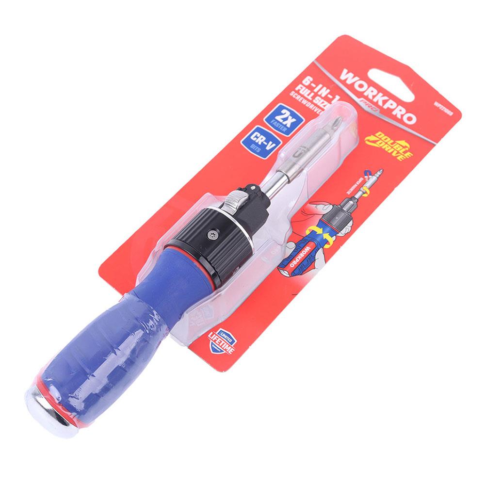 WORKPRO WP221069 6-IN-1 Profesyonel CR-V Cırcırlı Manyetik