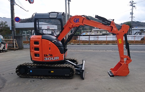 新レンタル機導入！ ZAXIS30UR－5B ミニショベル