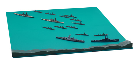 1/3000 軍艦12 第三次ソロモン海戦セット（比叡/霧島/サウスダコタ