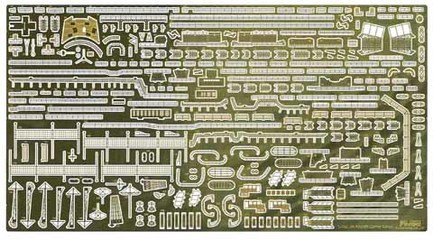 1/700 特16EX-101 日本海軍航空母艦 蒼龍用 エッチングパーツ(w/2