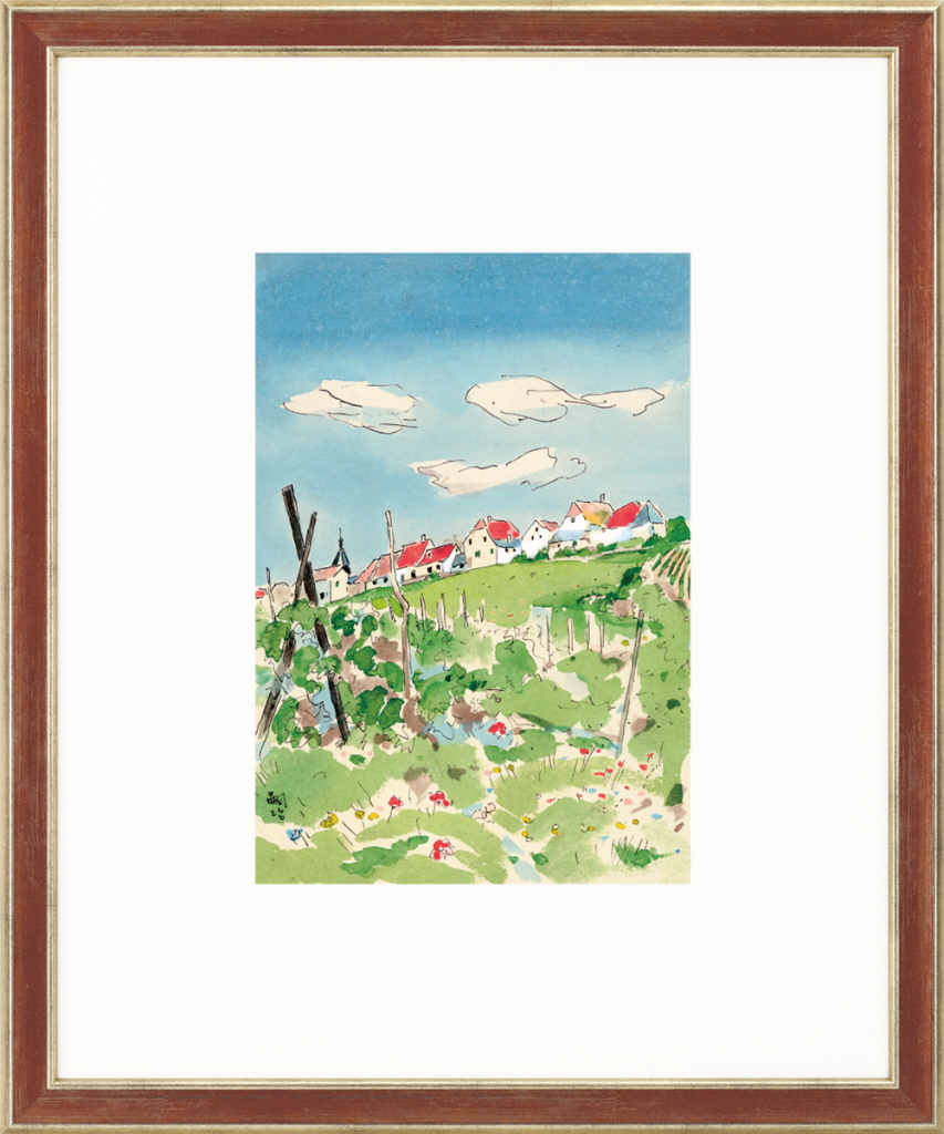 受注制作】婦人之友アートセレクション 高精彩複製画 竹久夢二「田舎は