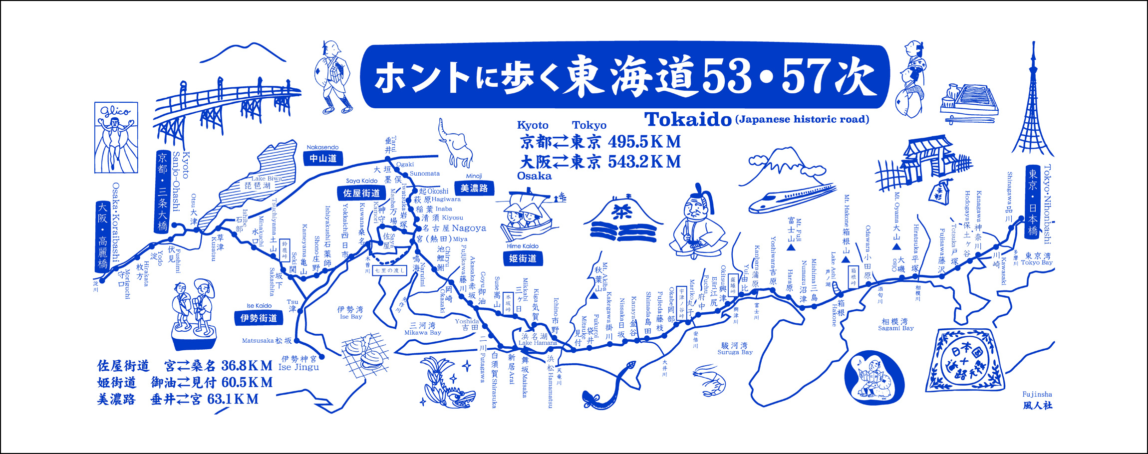 ウォークマップホントに歩く東海道について | 発行書籍・グッズ | 風人