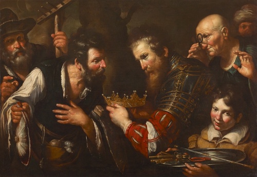 アブドロミノに奪われた王冠を返還するアレクサンドロス大王