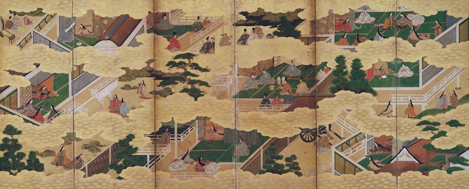 ヴィンテージ屏風 六曲一双 全36図 江戸〜明治 和風美術 2屏風セット