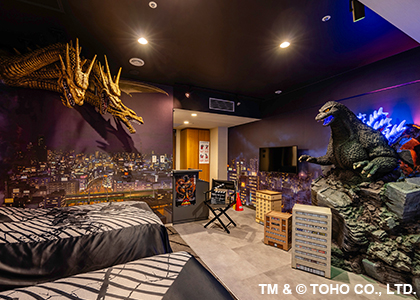 ホテルグレイスリー新宿】「ゴジラルーム」・「ゴジラビュールーム