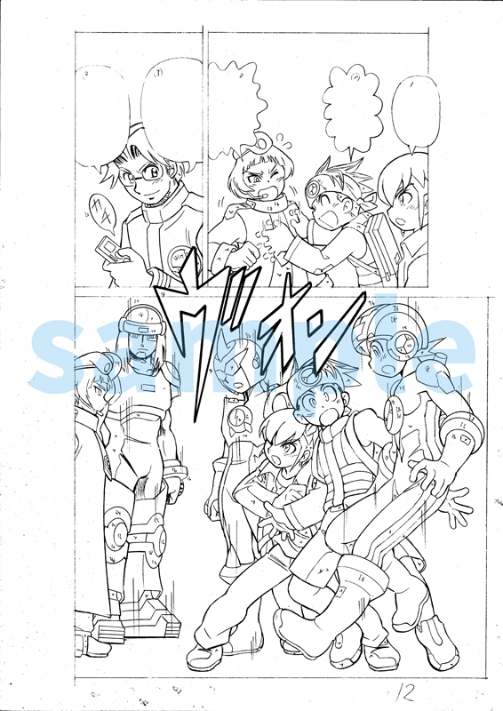 鷹岬 ロックマンワークス SSR（スーパースペシャルレア）＋複製原画5枚