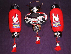 お稲荷様用提灯セット（狐） 豆セット｜京都伏見稲荷大社の神具・神棚