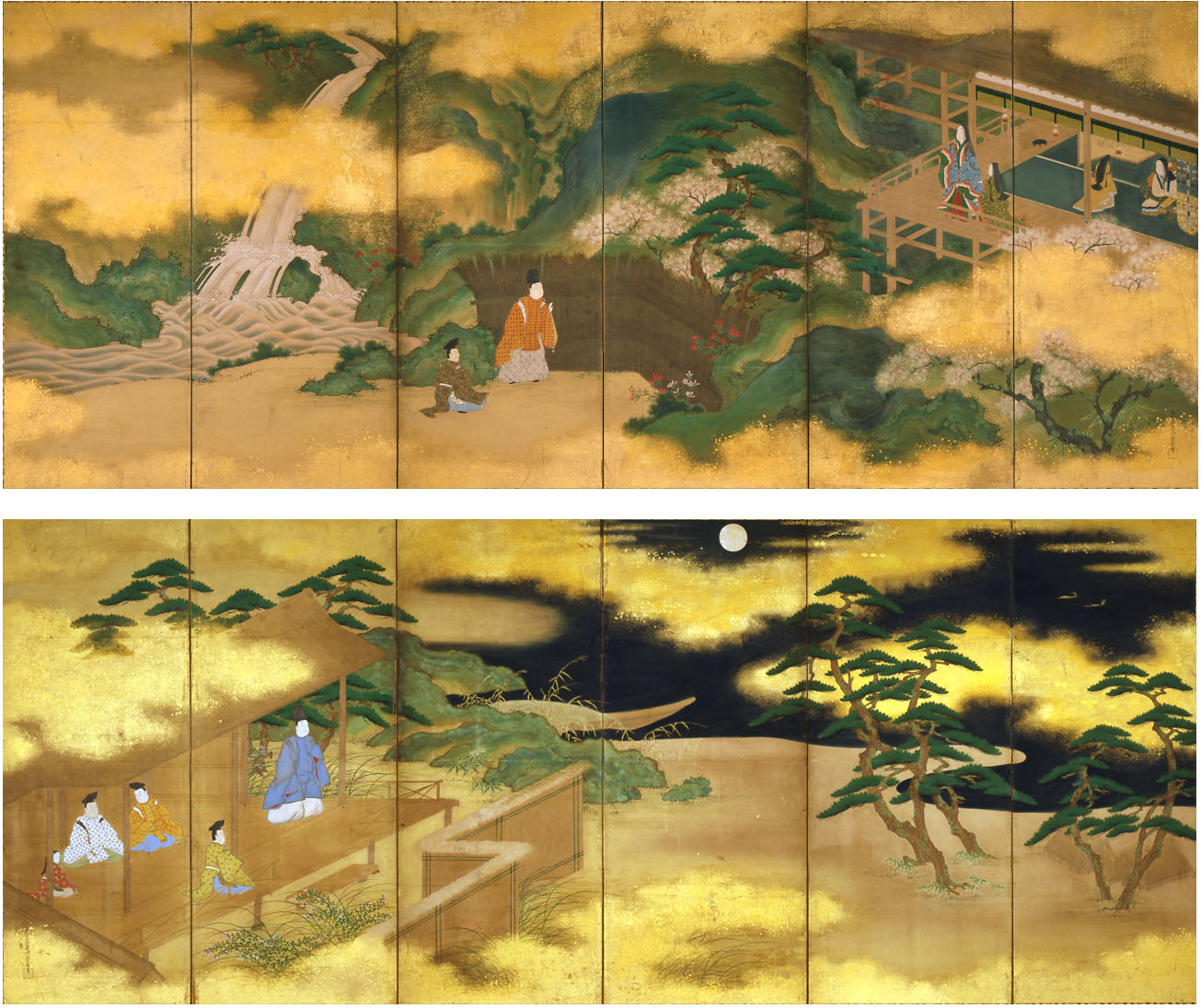 源氏物語図屏風 | 福岡市美術館