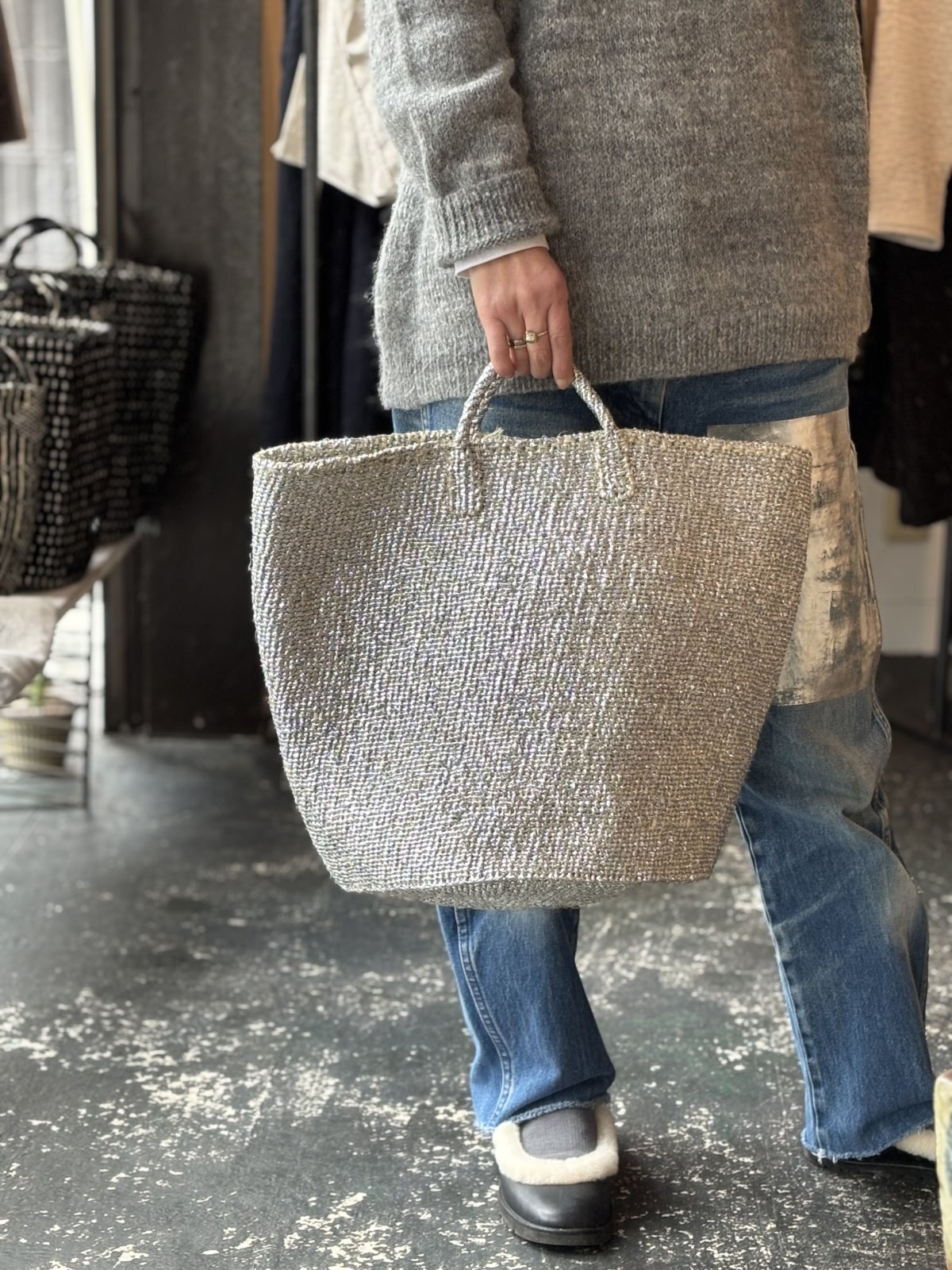 rectangle シルバーバスケット