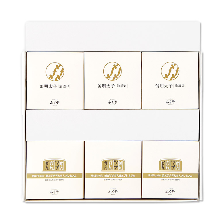 ふくやの缶詰ギフト 2種6缶セット | 味の明太子ふくや