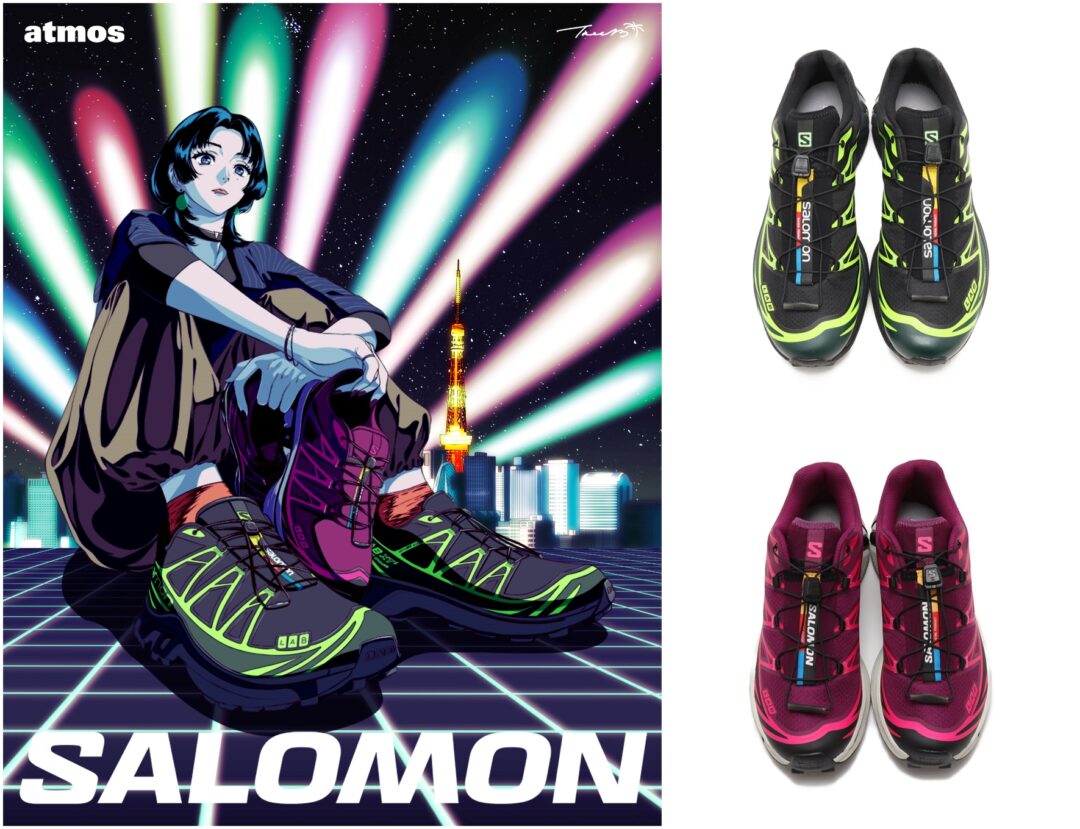 2024年 10/25 発売】atmos × SALOMON XT-6 “NEON TOKYO” (アトモス