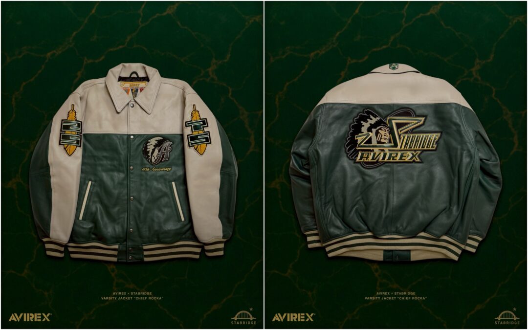 AVIREX × STABRIDGE “VARSITY JACKET CHIEF ROCKA”が2025年 12/27 発売