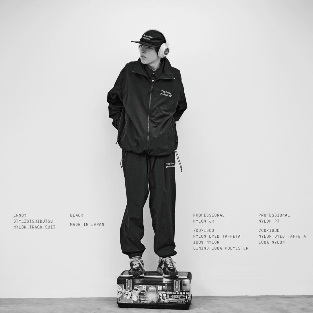 ENNOYとスタイリスト私物 “NYLON TRACK SUIT” が発売予定か (エンノイ