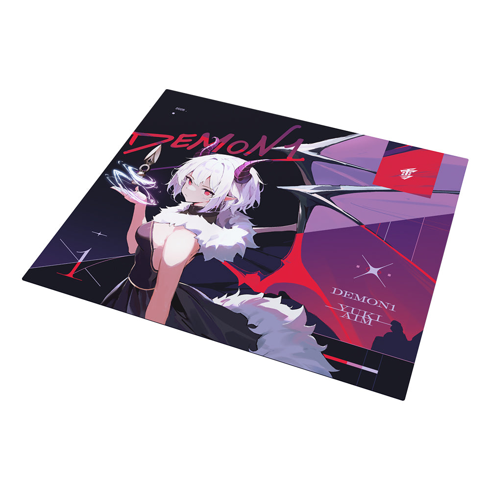 Yuki Aim(ユキエイム) x Demon1 ガラスマウスパッド｜ふもコレ(Fumo