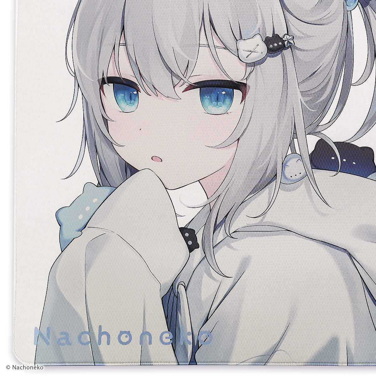 Nachoneko × ふもコレ ゲーミングマウスパッド White (ベースモデル X