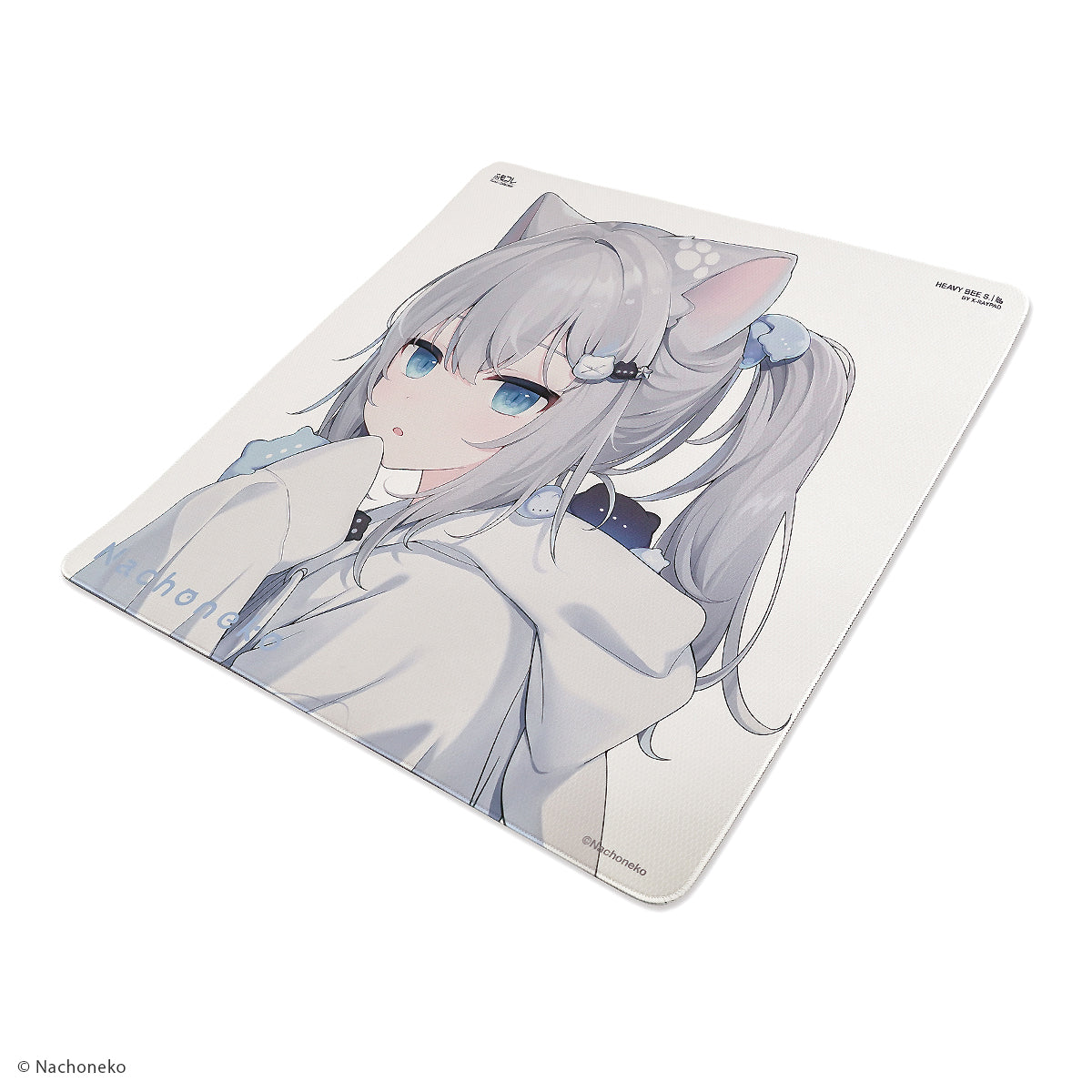 Nachoneko × ふもコレ ゲーミングマウスパッド White (ベースモデル X