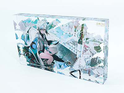 ふもコレ×Namie LEDスタンド付アクリルブロック − yuzuru −｜ふも