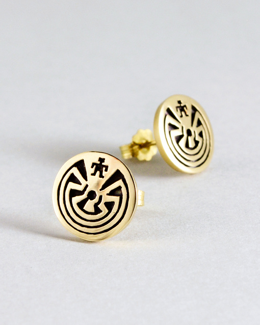 14K GOLD MAZE PIERCE | Jason Takala | Native Artist | 製品案内