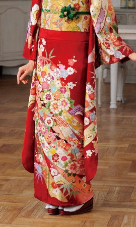 京友禅振袖・赤色・吉祥文様┃伝統古典【菊京屋】