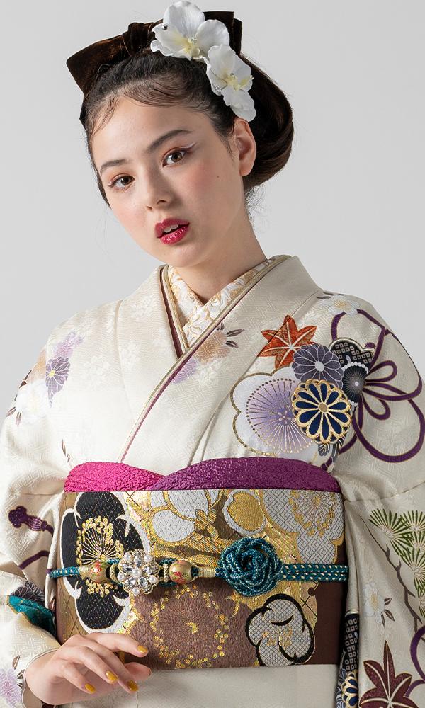 白紫のグラデーション振袖｜振袖大好き 【菊京屋】振袖レンタル 成人式