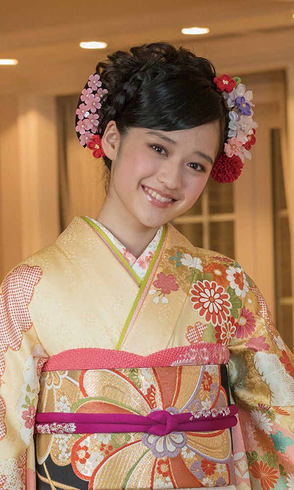 京友禅振袖・黄色┃伝統古典【菊京屋】