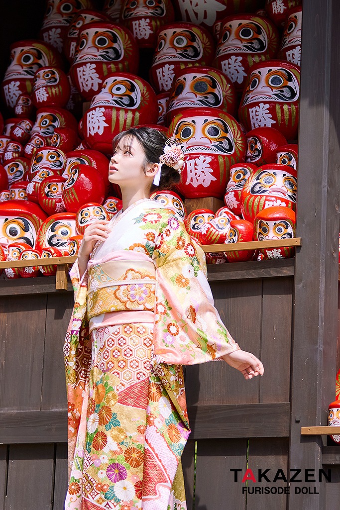 プレミアム古典 吉澤織物/最高級染繍桶絞り友禅 ピンク/白/金 菊柄