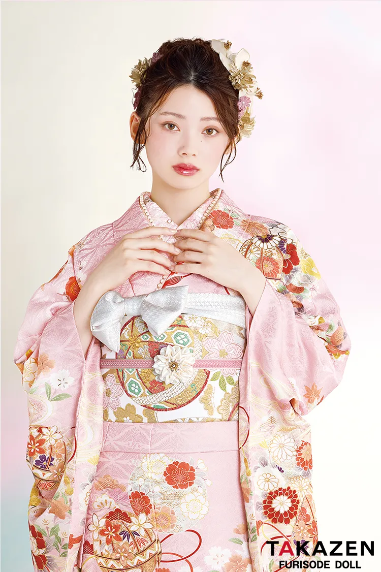 最新作正統派古典 ピンク 鞠柄/和柄 かわいい はんなり 上品 きれいめ