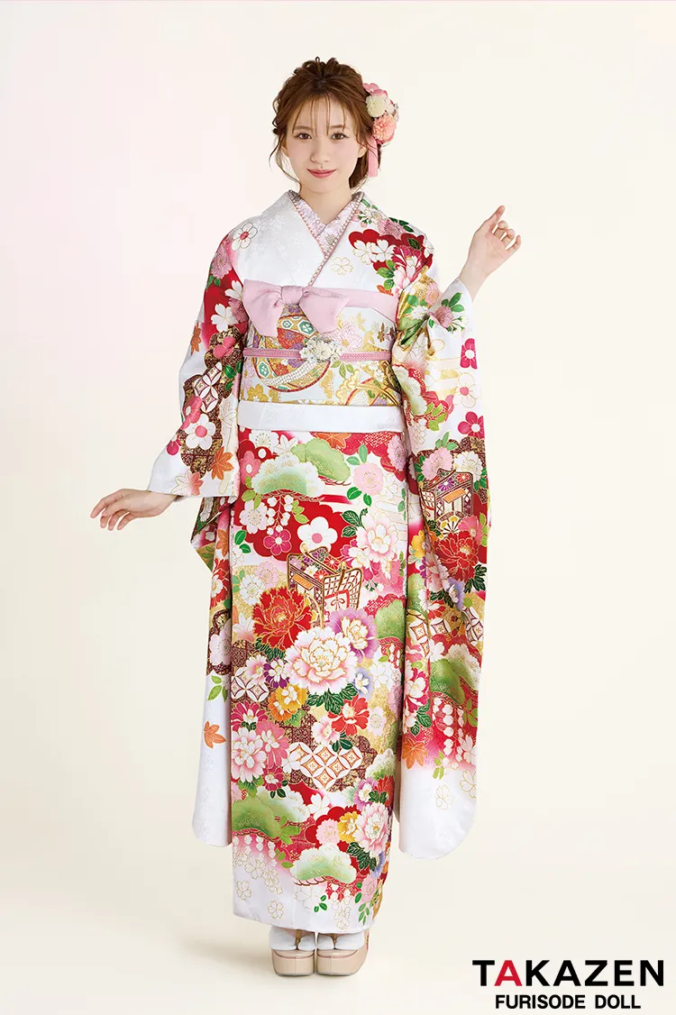 ≪お得品≫ 振袖セット 成人式 正絹 高級 古典柄 赤 S*117 ○ ≪お得品